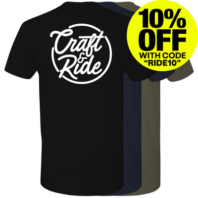 Craft&Ride® Script T-Shirt