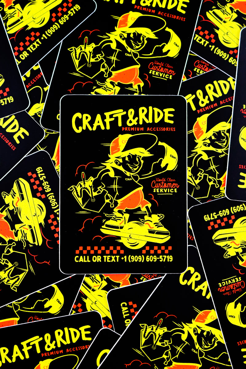 Craft&Ride World Class Service Refresh Stickers