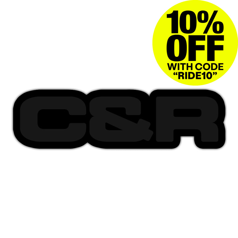 C&R® Sticker in Blackout Edition