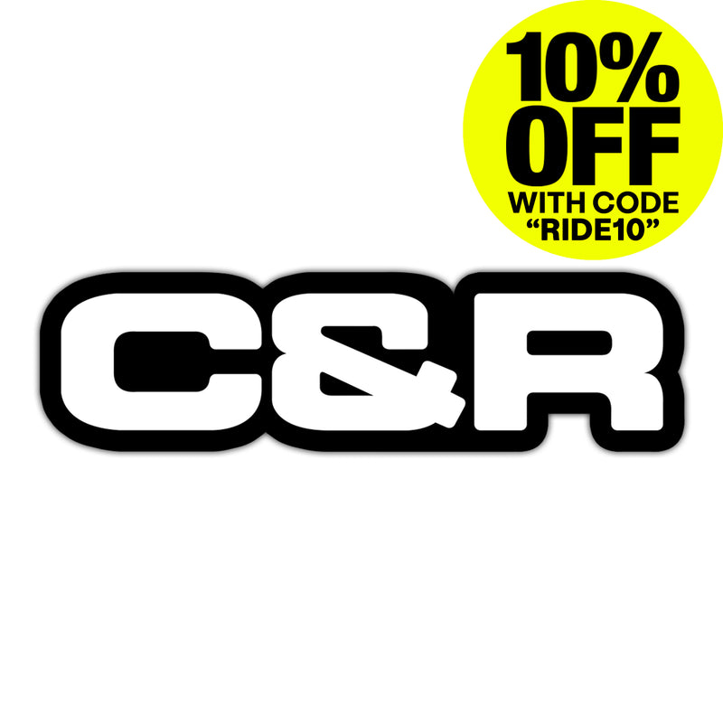 C&R® Sticker in Black/White Edition