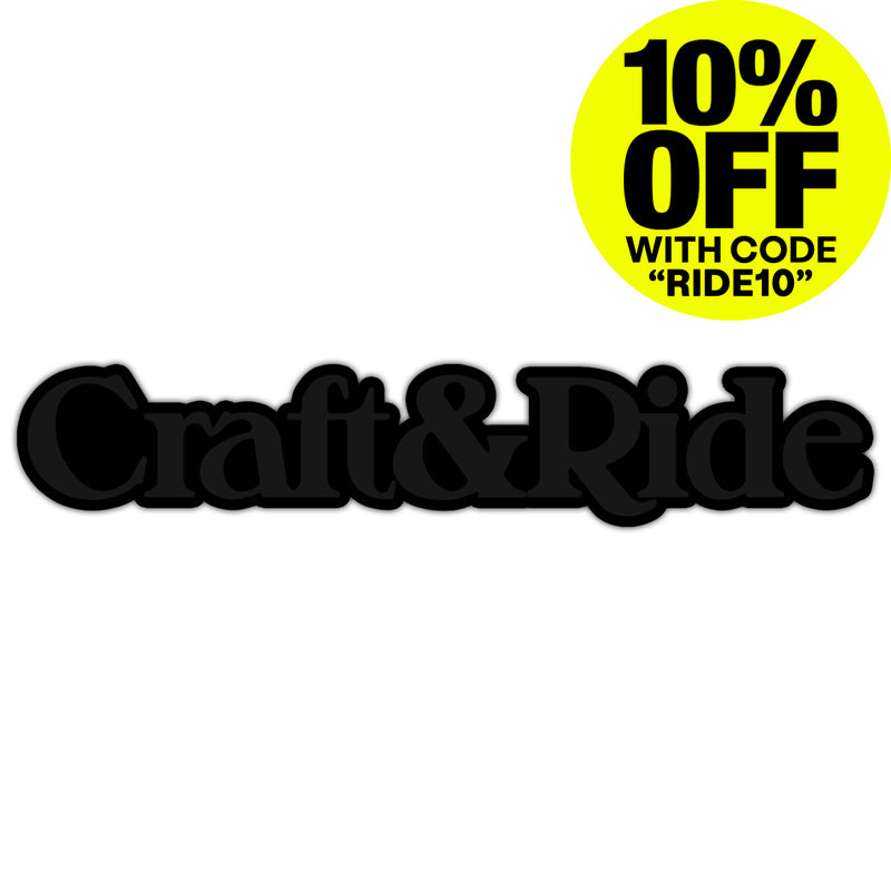 Craft&Ride® Sticker in Blackout Edition