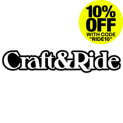 Craft&Ride® Sticker in Black/White Edition