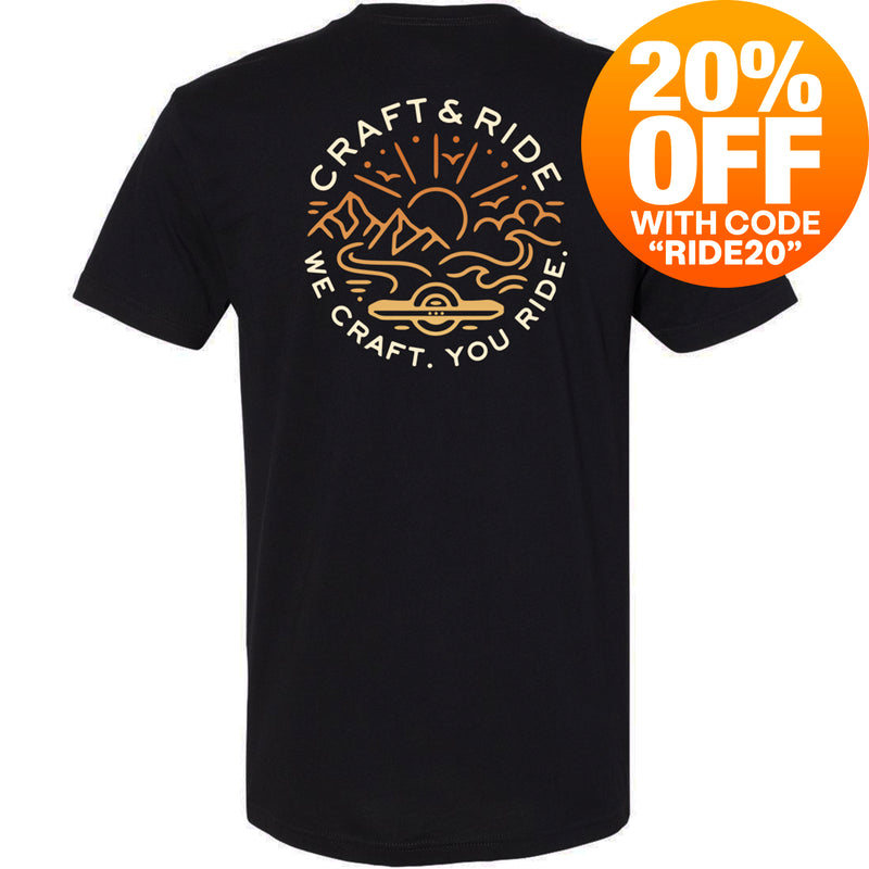 Craft&Ride® Endless Summer T-Shirt in Black