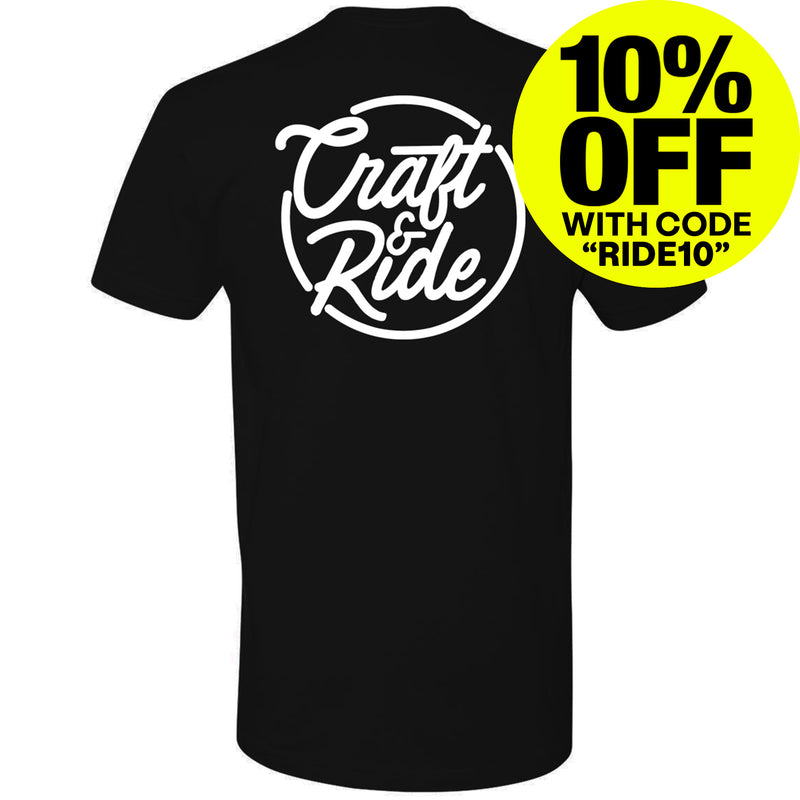 Craft&Ride® Script T-Shirt - Black
