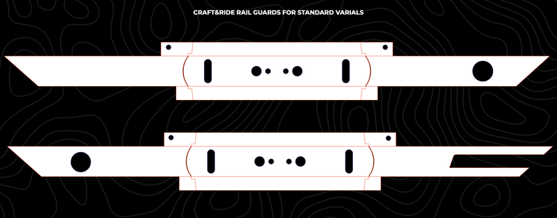 Standard Varials - Craft&Ride Rail Guards for Standard Varials - Custom Craft&Ride Rail Guards Builder - Onewheel Accessories