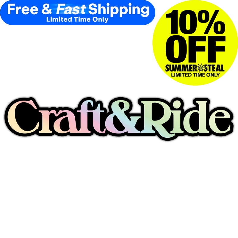 Craft&Ride® Sticker in Holographic Edition