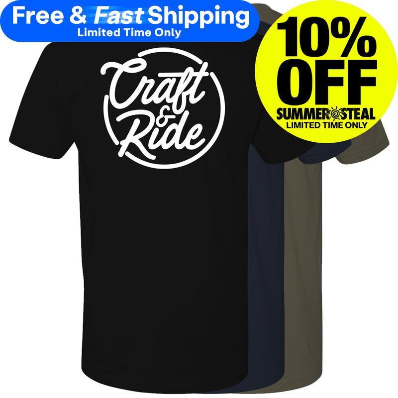 Craft&Ride® Script T-Shirt