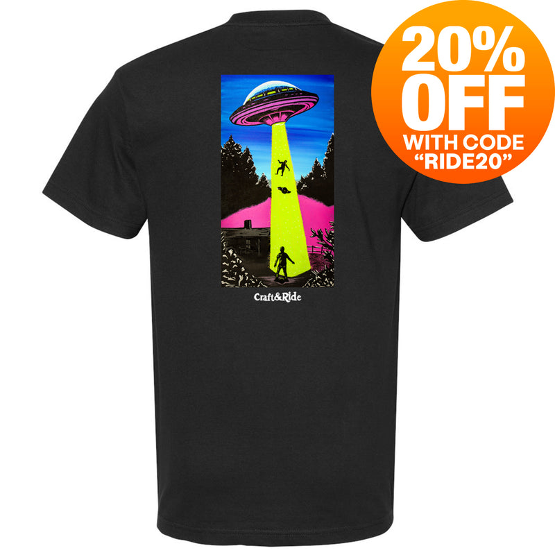 Craft&Ride® UFO T-Shirt in Black