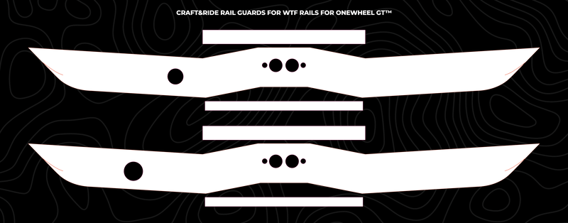 WTF Rails for GT™ - Craft&Ride Rail Guards for WTF Rails for Onewheel GT™ - Custom Craft&Ride Rail Guards Builder - Onewheel Accessories