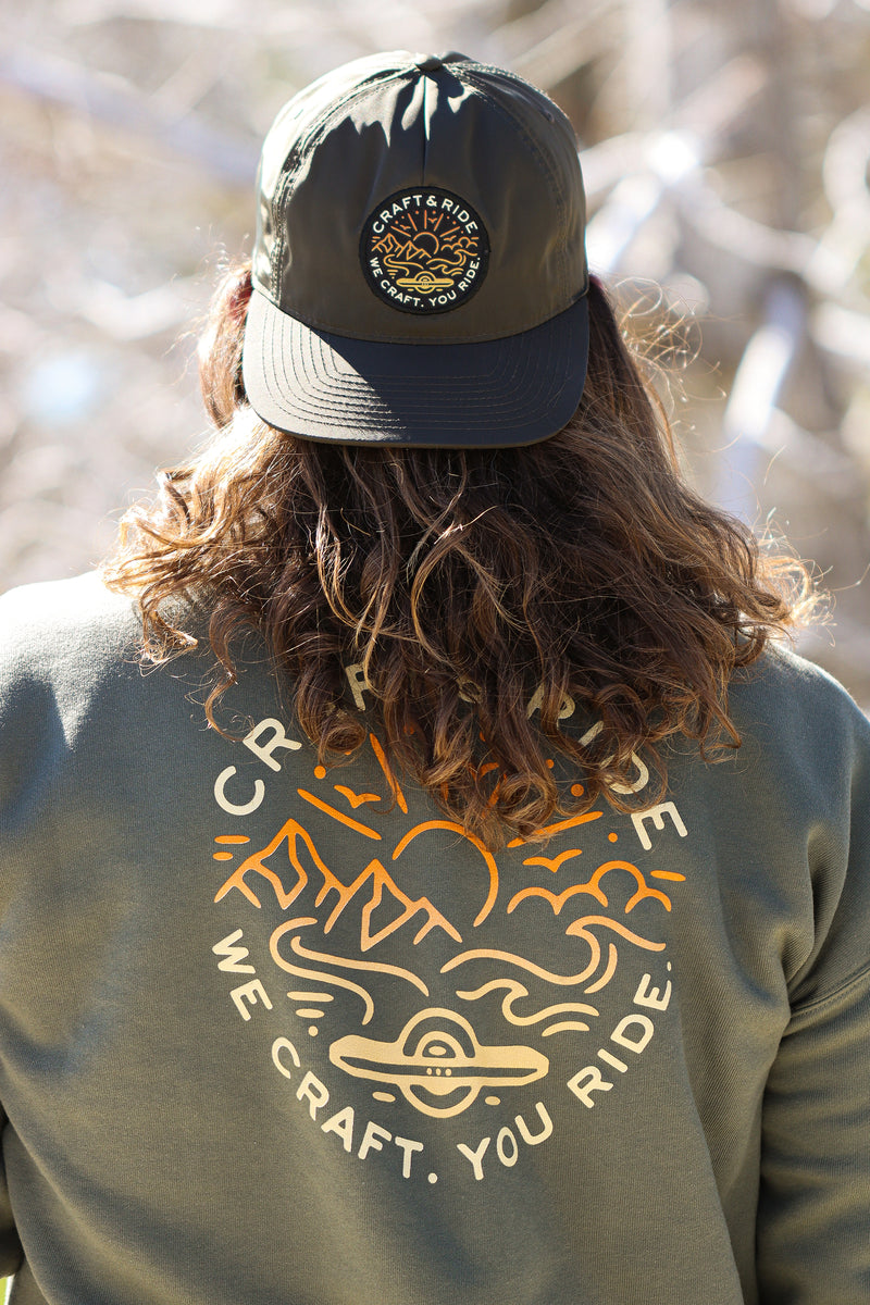 Craft&Ride Endless Summer Snapback Hat in Brown Olive