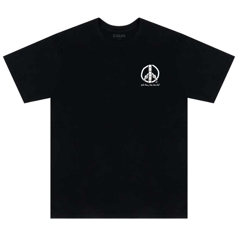 Craft&Ride Peace T-Shirt in Black