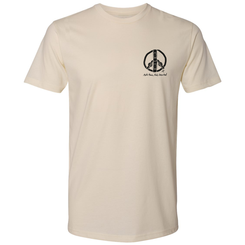 Craft&Ride Peace T-Shirt in Tan