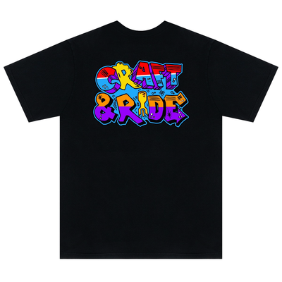 Craft&Ride Graffiti T-Shirt in Black