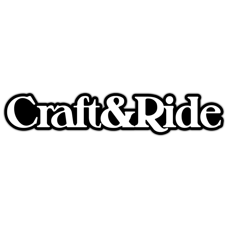 Craft&Ride Sticker in Black/White Edition
