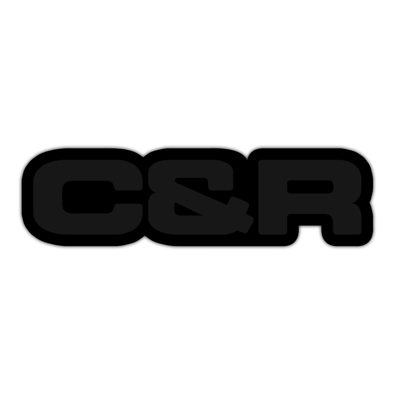C&R® Sticker in Blackout Edition