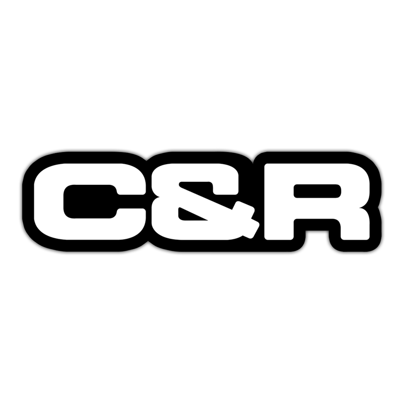 C&R® Sticker in Black/White Edition
