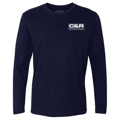 Craft&Ride Worldwide Longsleeve T-Shirt in Navy