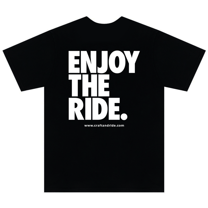 Craft&Ride Enjoy The Ride T-Shirt in Black