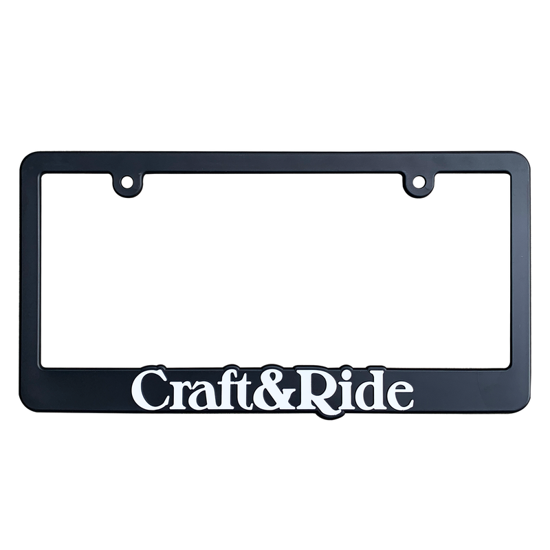 Craft&Ride License Plate Frame