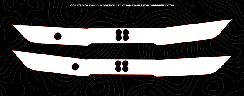 357 Katana Rails - Craft&Ride Rail Guards for 357 Katana Rails for Onewheel GT™ - Custom Craft&Ride Rail Guards Builder