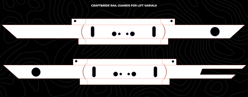 Lift Varials - Craft&Ride Rail Guards for Lift Varials - Custom Craft&Ride Rail Guards Builder