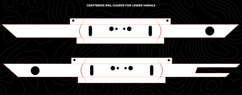 Lower Varials - Craft&Ride Rail Guards for Lower Varials - Custom Craft&Ride Rail Guards Builder