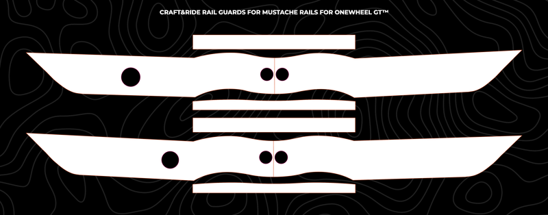 Mustache Rails - Craft&Ride Rail Guards for Mustache Rails for Onewheel GT™ - Custom Craft&Ride Rail Guards Builder