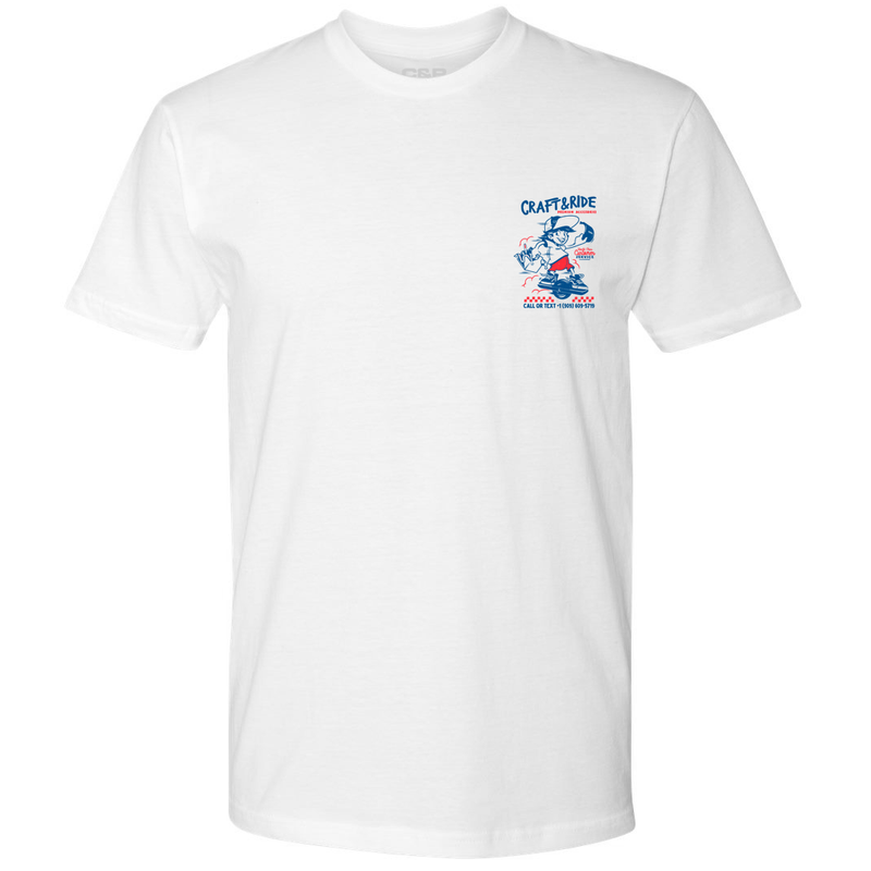 Craft&Ride World Class Service T-Shirt in White