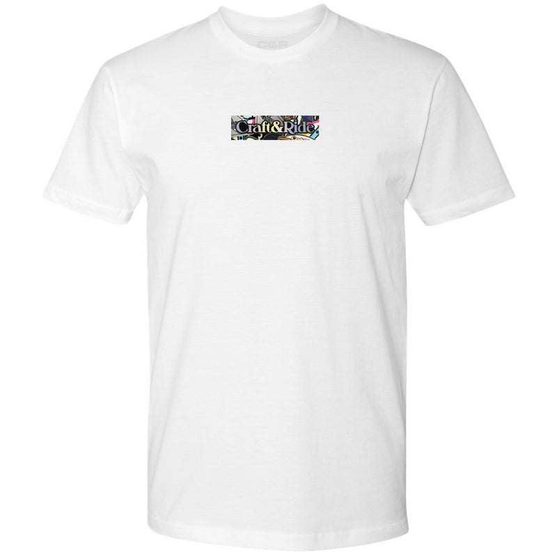 Craft&Ride Stickers Box Logo T-Shirt in White
