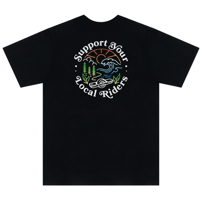 Craft&Ride Support Your Local Riders T-Shirt in Black