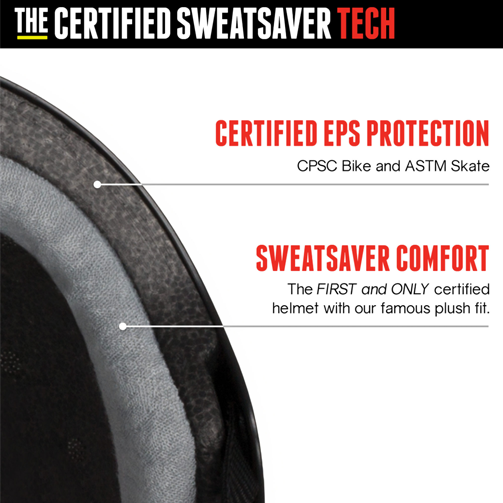 The Certified Sweatsaver Helmet by Triple 8 - Craft&Ride